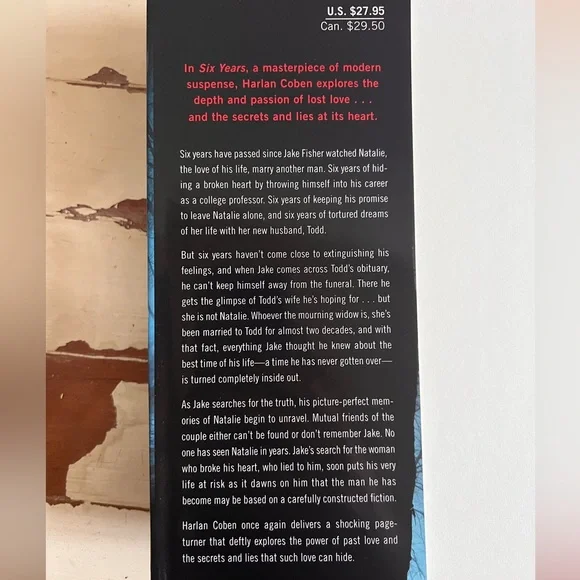 Harlan Coben 'Six Years' Hardcover Book - Picture 2 of 2